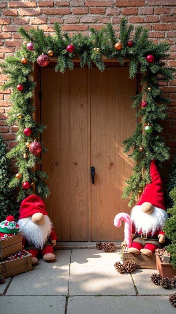 whimsical gnome photo booth