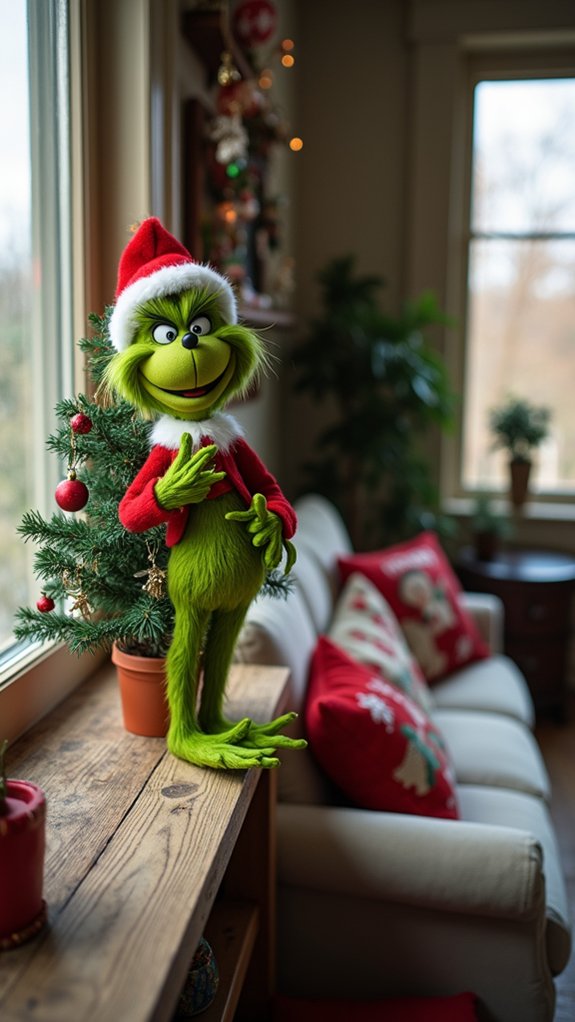 whimsical grinch christmas ornament