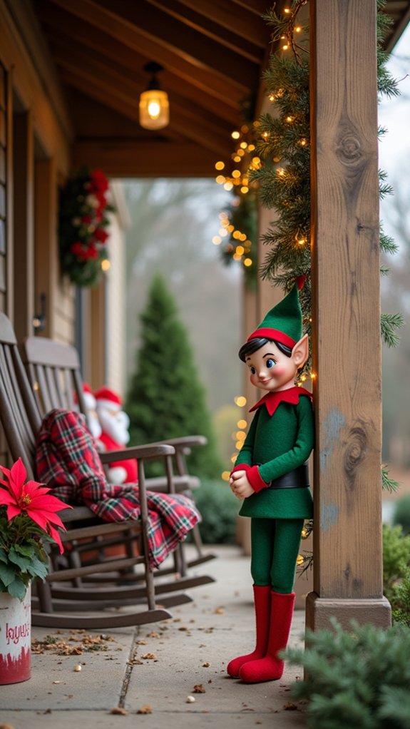 whimsical holiday elf displays