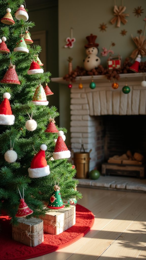 whimsical holiday hat decorations