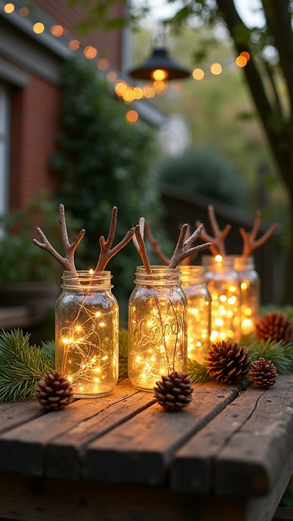 whimsical holiday jar lights