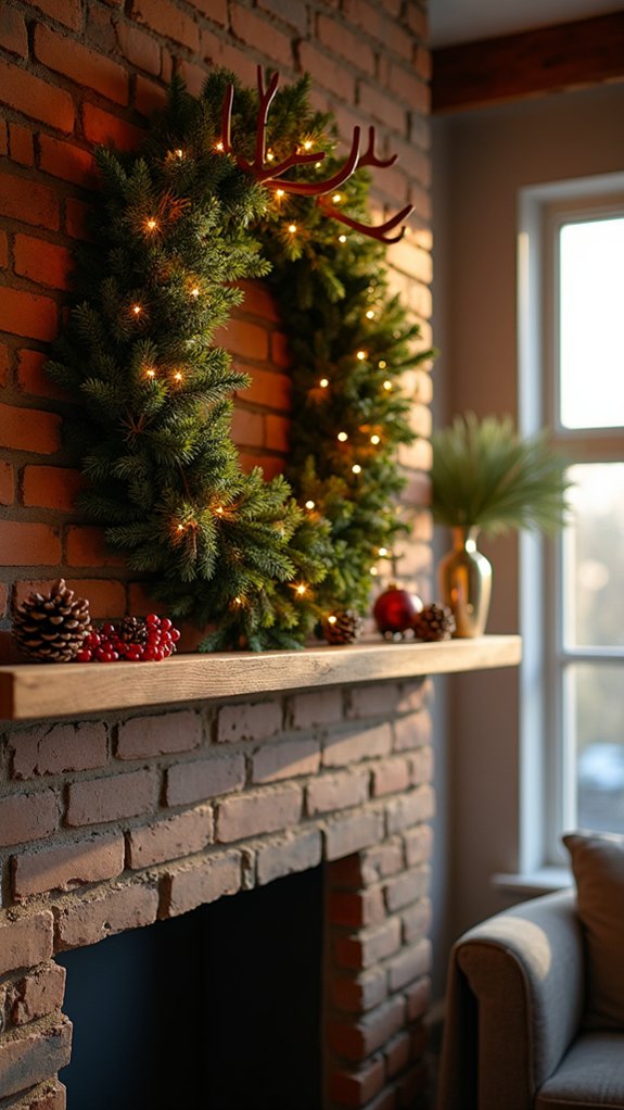 whimsical holiday reindeer wreath