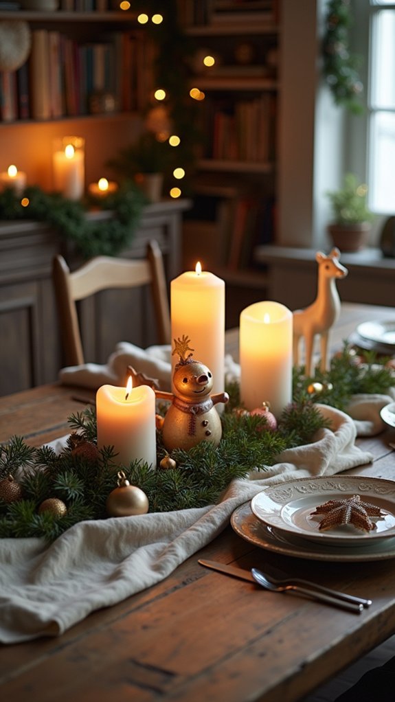 whimsical holiday themed candles