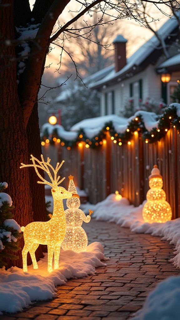 whimsical illuminated holiday decor
