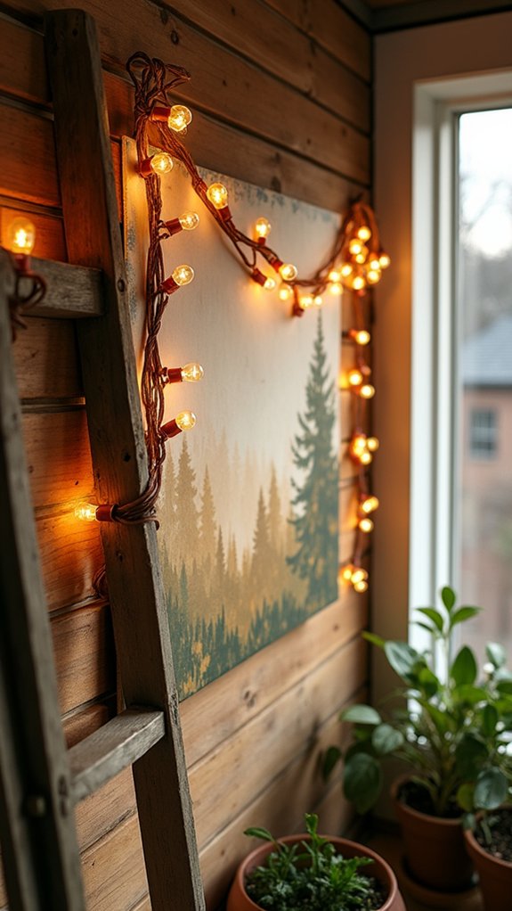 whimsical illuminated wall art