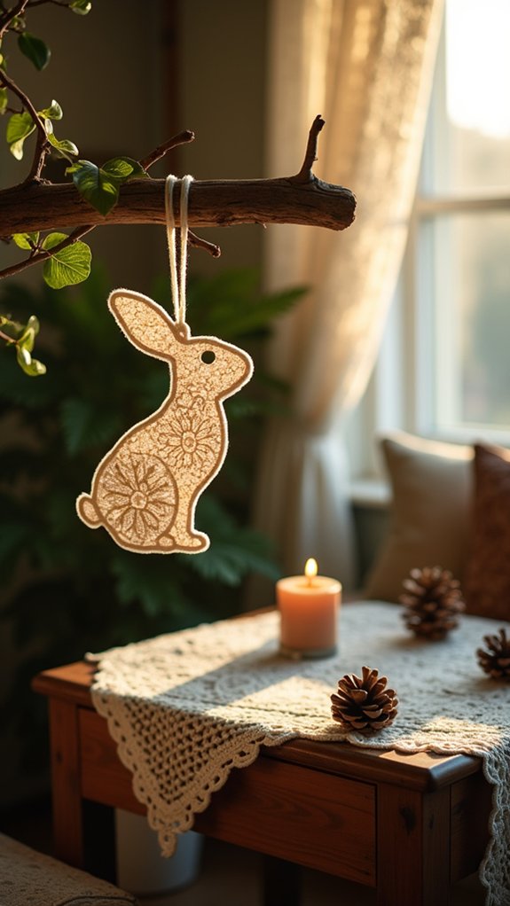 whimsical lace holiday ornaments