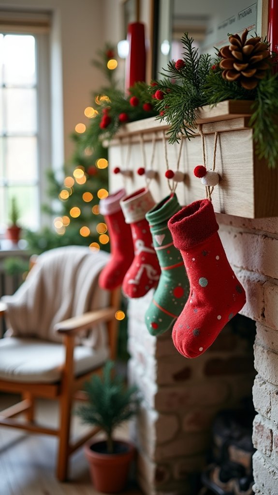 whimsical mini paper stockings