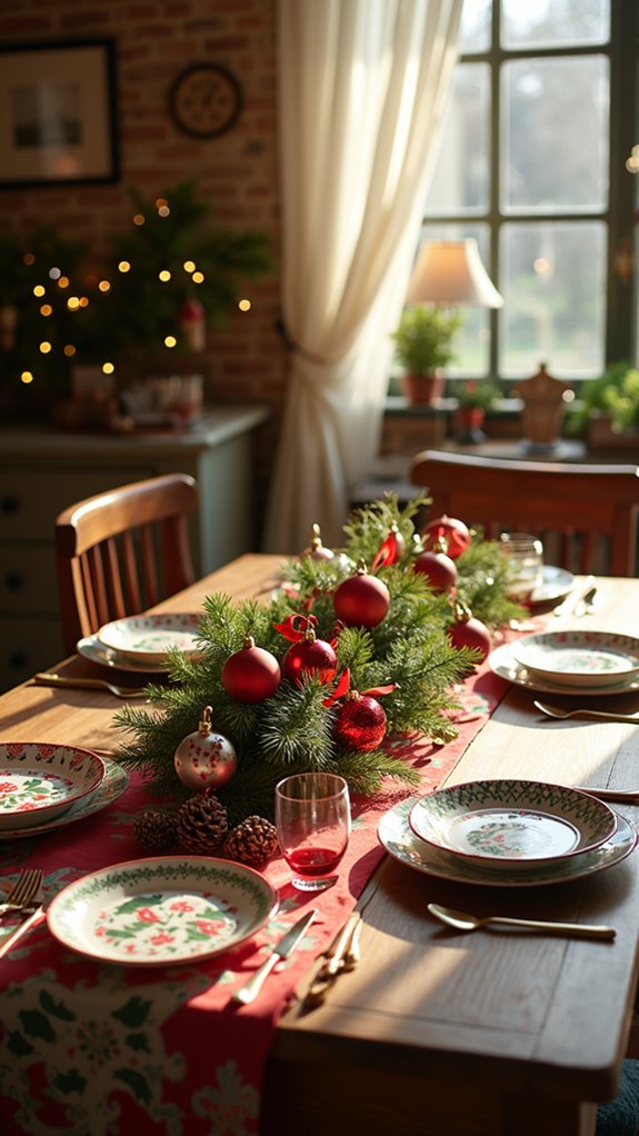 whimsical ornament holiday settings