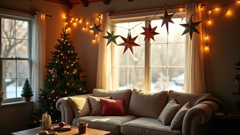 whimsical paper star lights