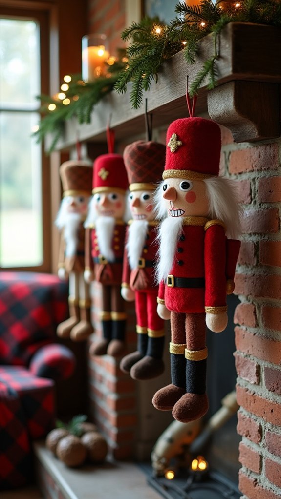 whimsical plush nutcracker ornaments
