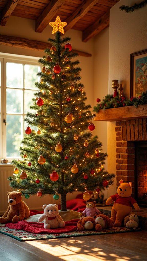 whimsical pooh holiday charm