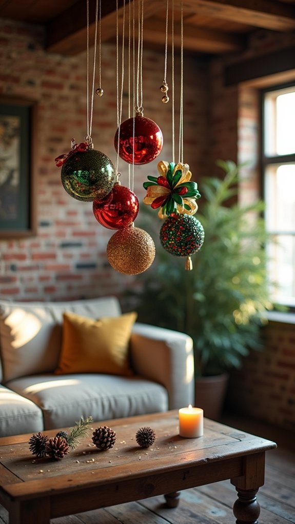 whimsical ribbon and bead orbs