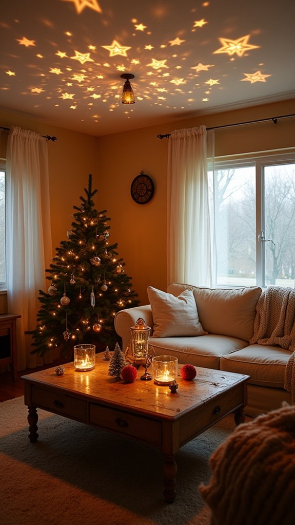 whimsical sound responsive projections