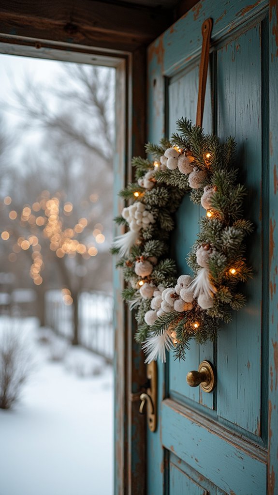 whimsical winter decor wreath