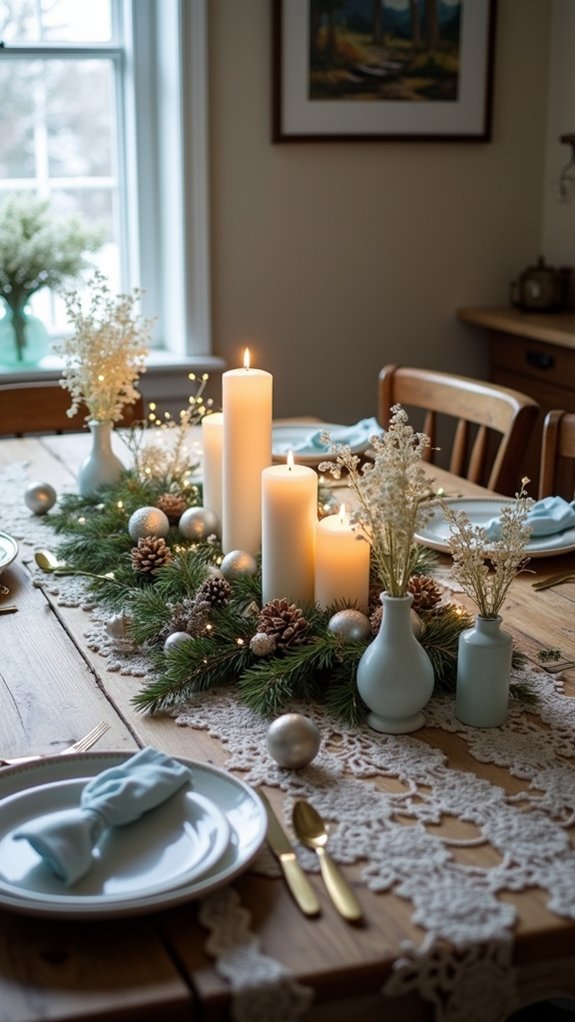 whimsical winter wonderland centerpiece