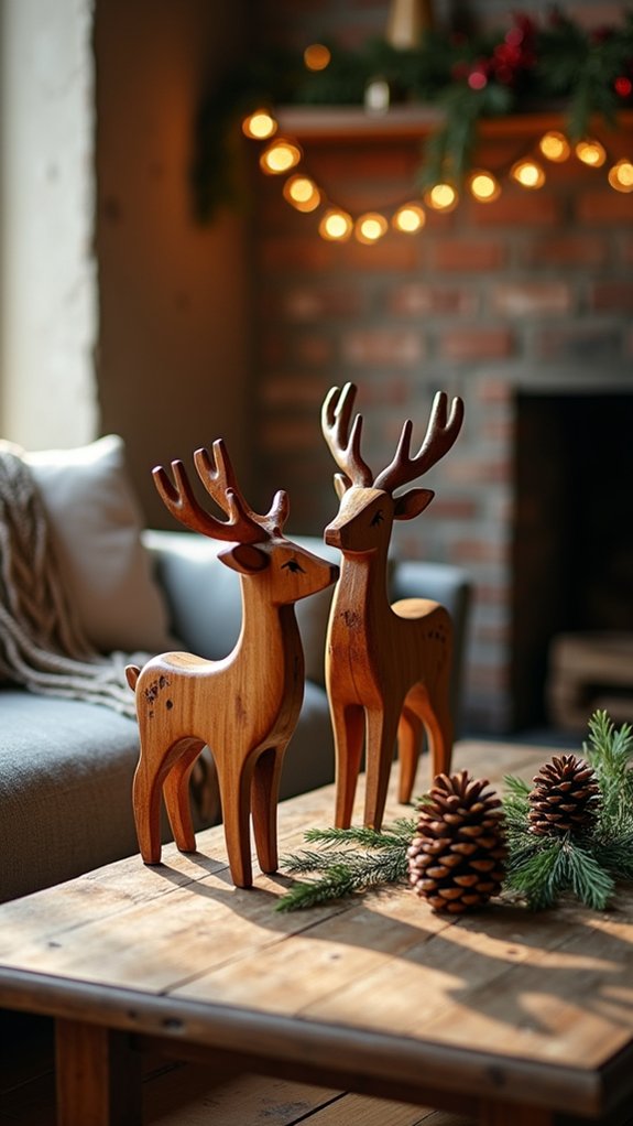 whimsical wooden holiday decor