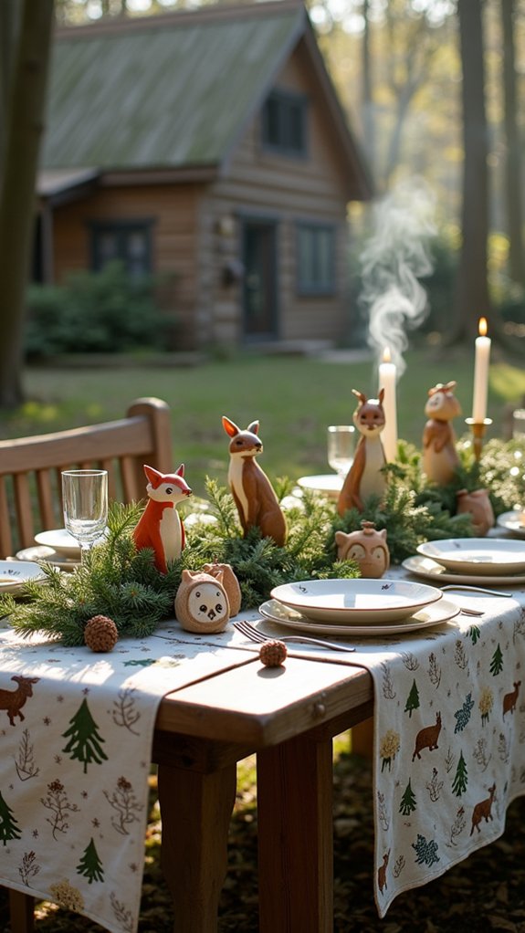 whimsical woodland creature decor