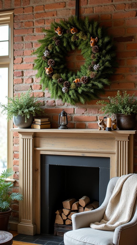 whimsical woodland creature wreath