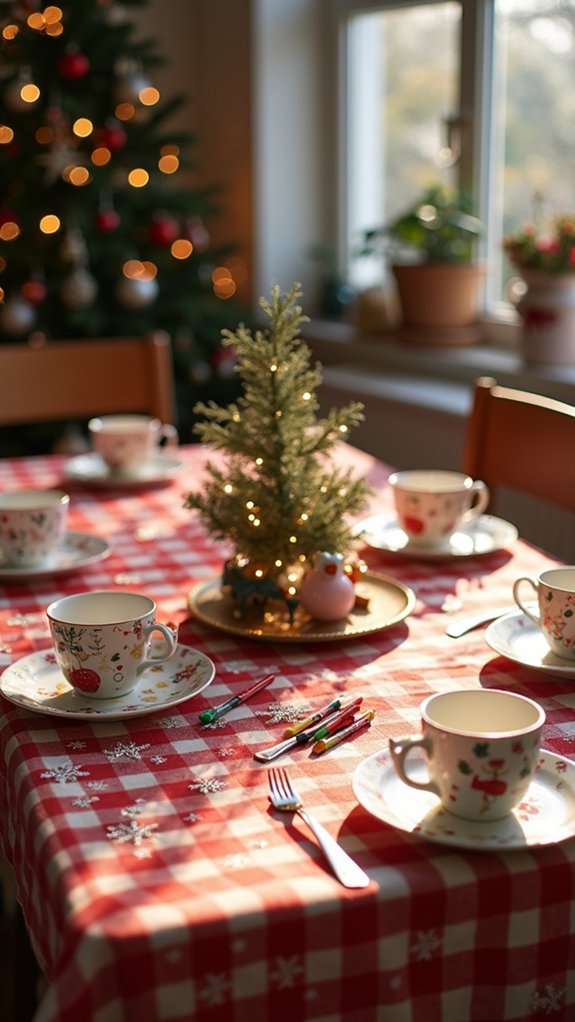 winter magic table decor