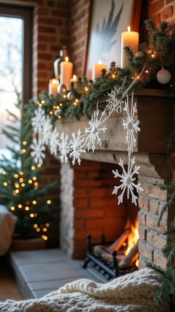 winter wonderland snowflakes decor