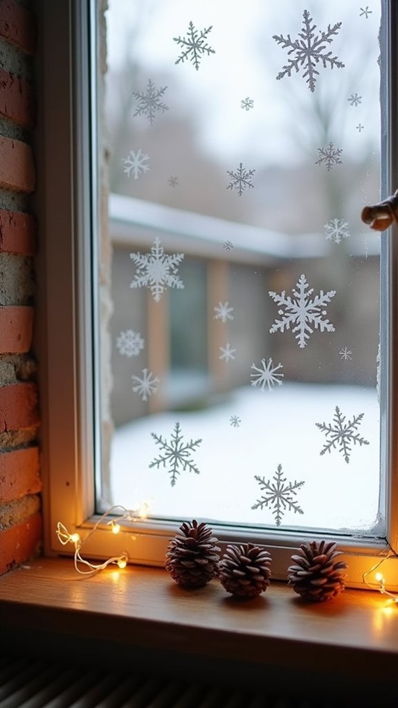 winter wonderland window decor