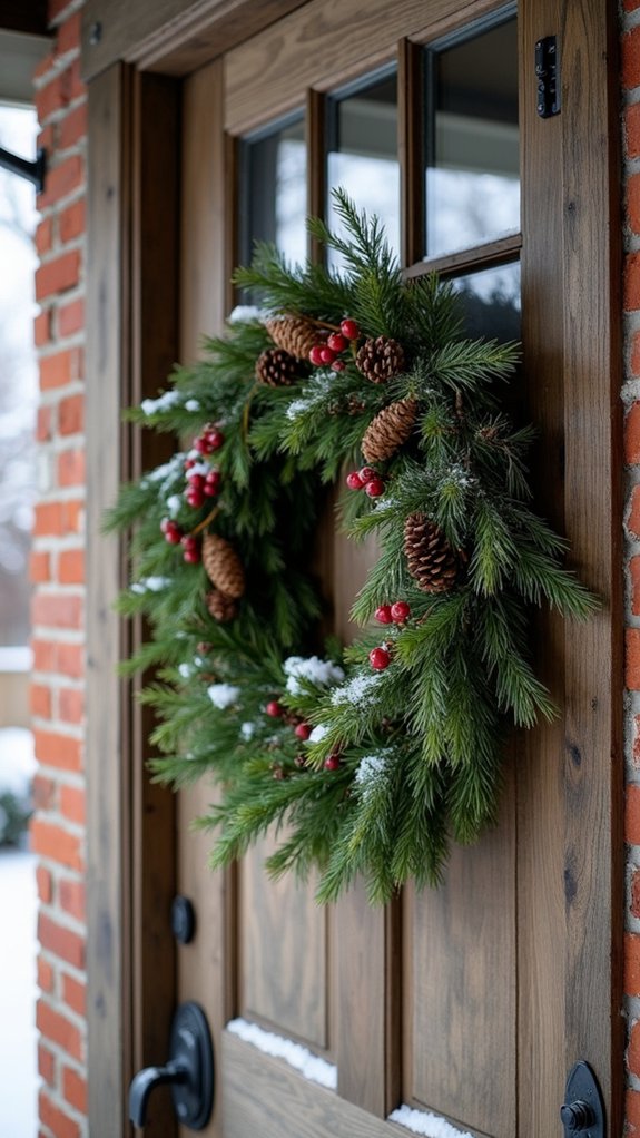 winter woodland wreath design