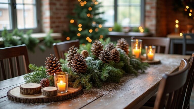 woodland inspired christmas centerpieces