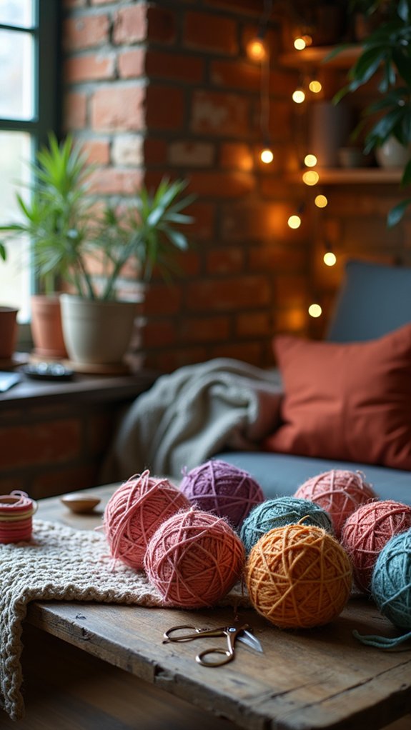 yarn wrapped eco friendly ornaments