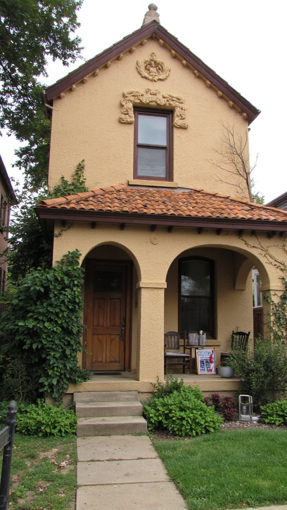 architectural details enhance exterior