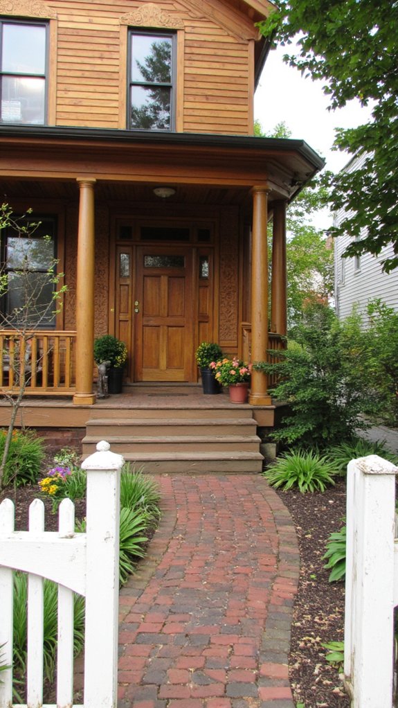 artistic exterior wood panels