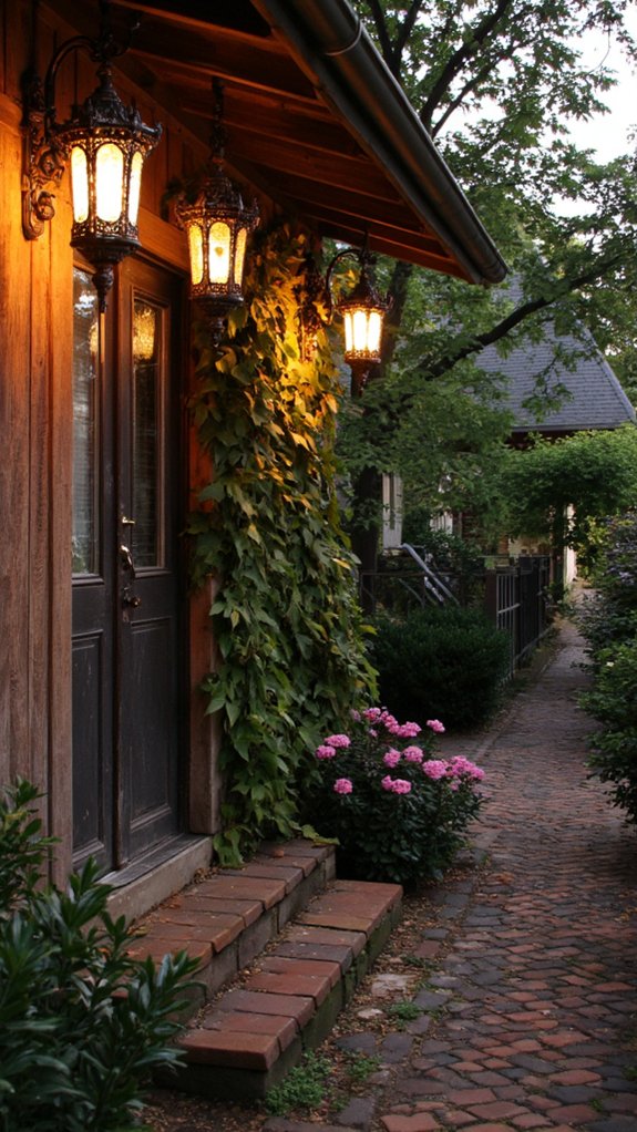 artistic lanterns enhance charm