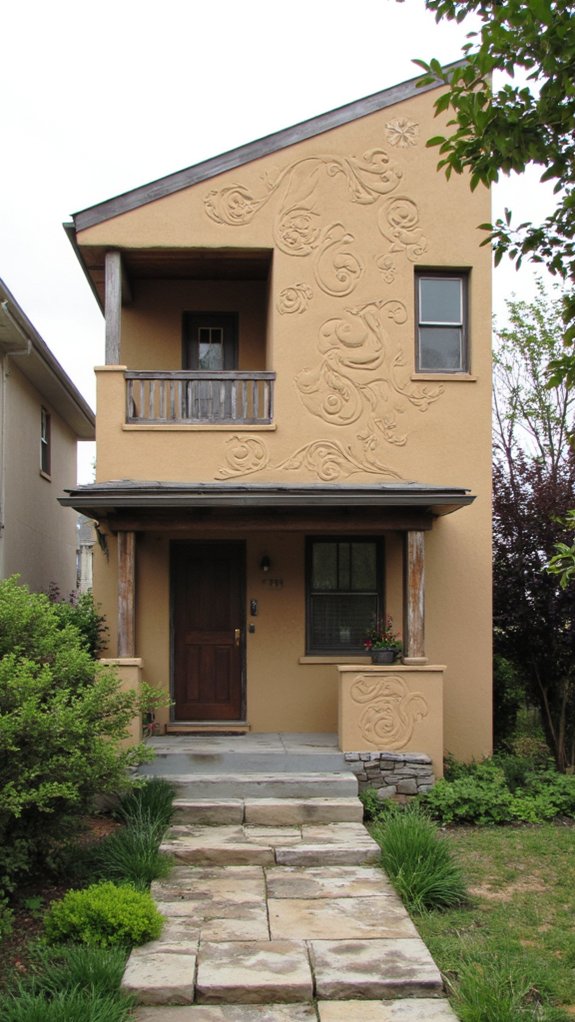 artistic stucco design transformation