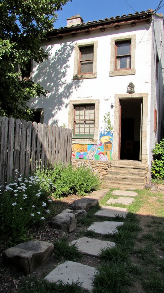 artistic stucco mural transformation