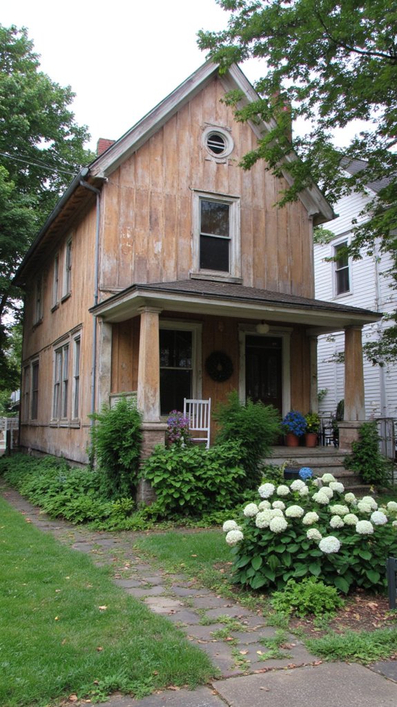 authentic colonial wood paneling