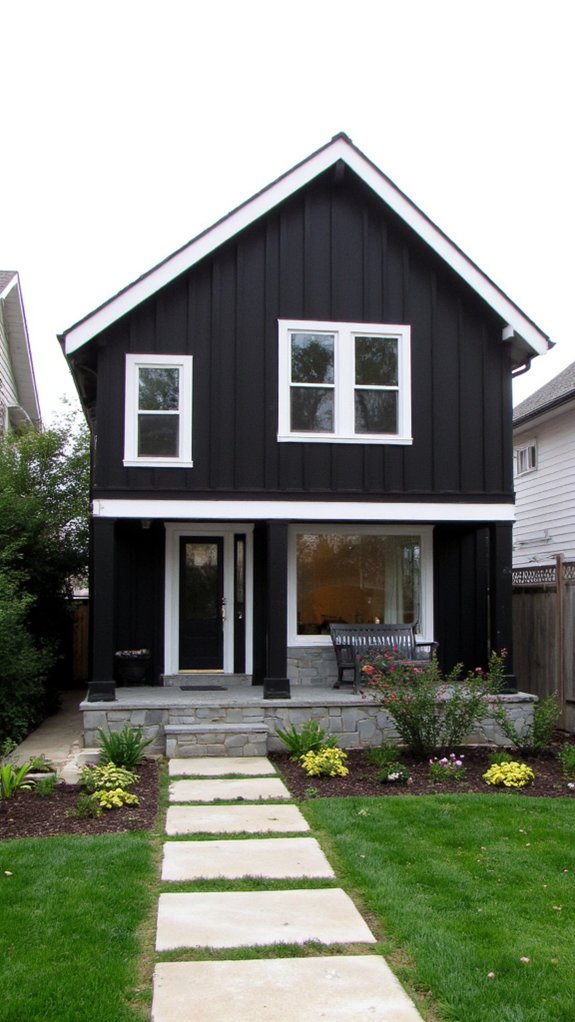 bold black crisp white