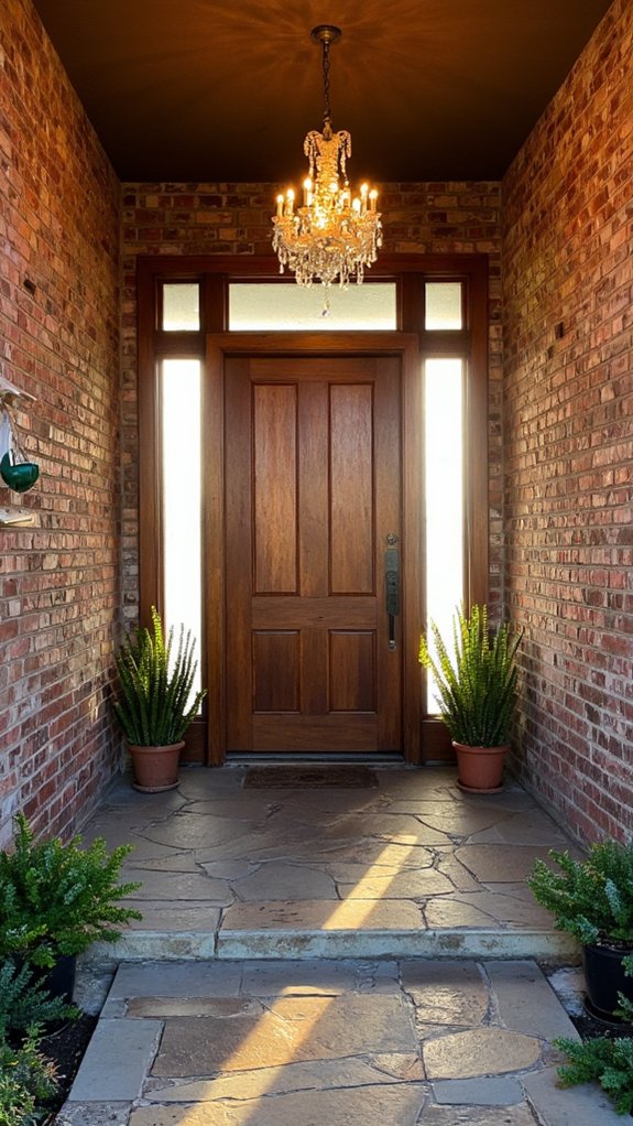 bold chandelier for entryway