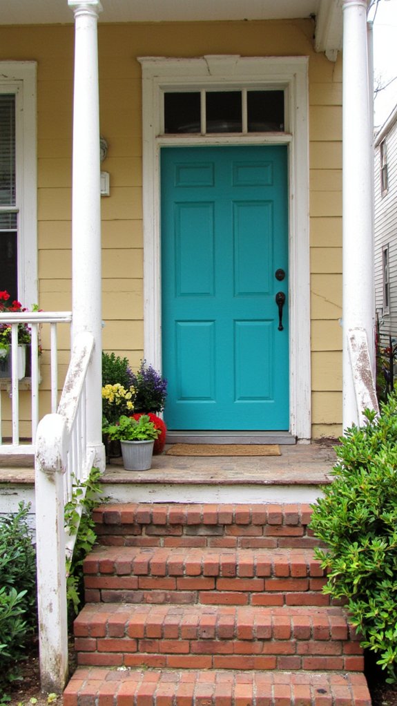 bold colors enhance curb appeal