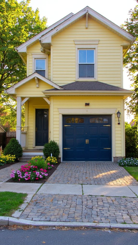 bold garage door transformation