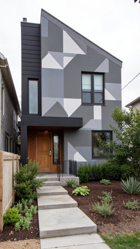 bold geometric wall designs