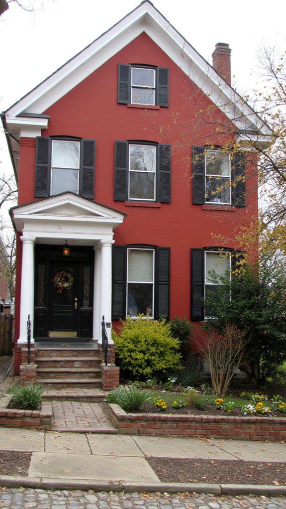 bold red sleek black