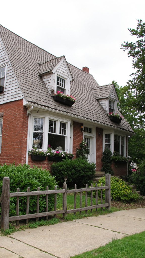 brick accented dormers charm homes
