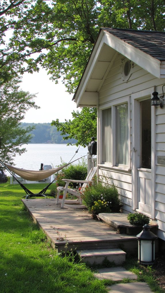 bright airy lake cottage