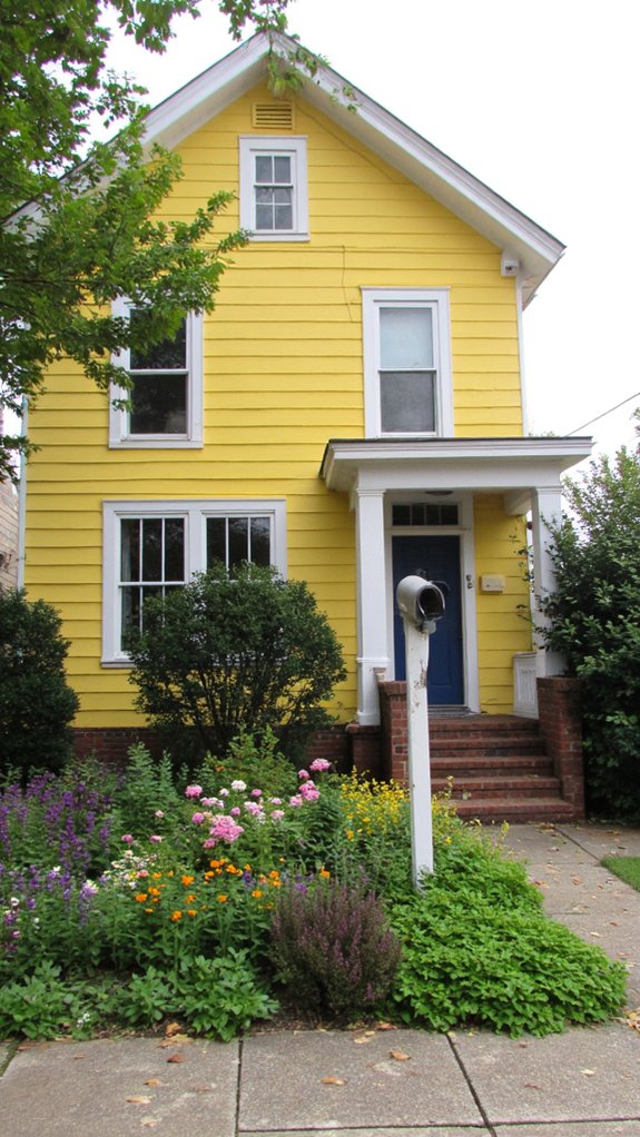 bright yellow colonial charm
