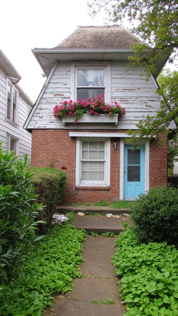 brighten dull cottage facades