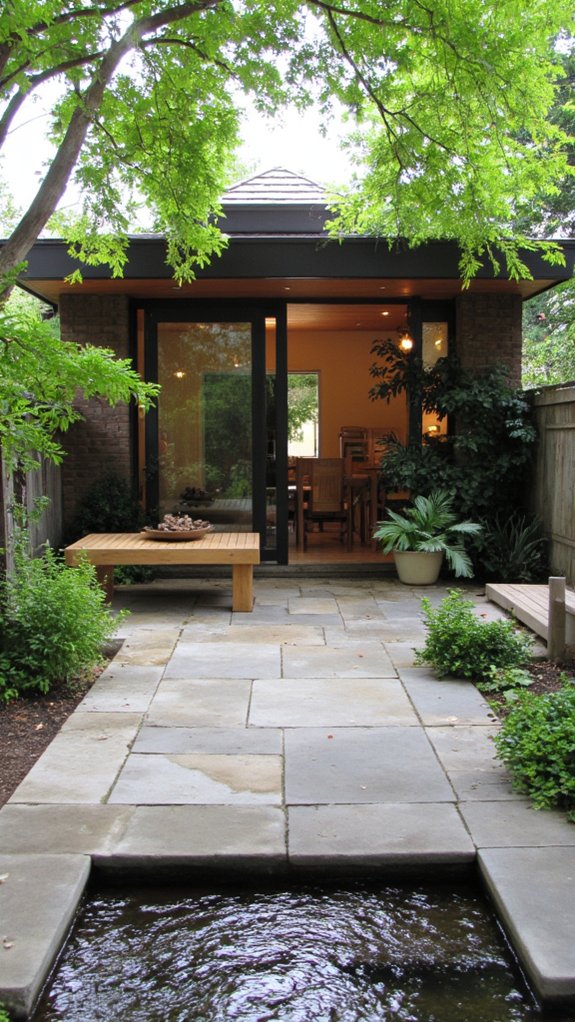 calming outdoor water features