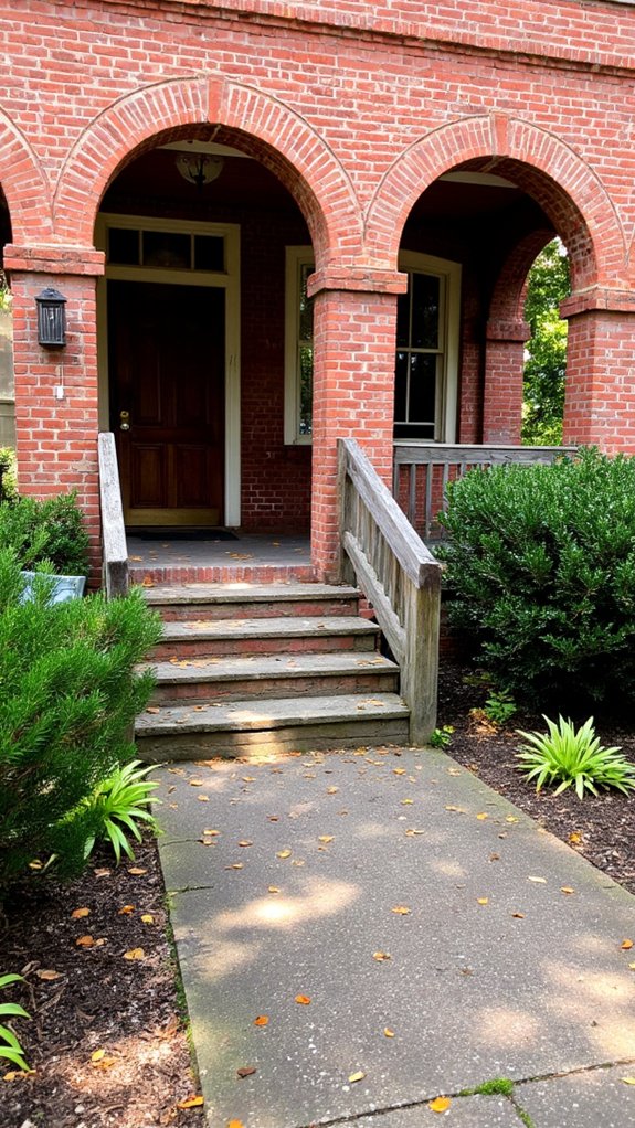 charming arched brick entrances