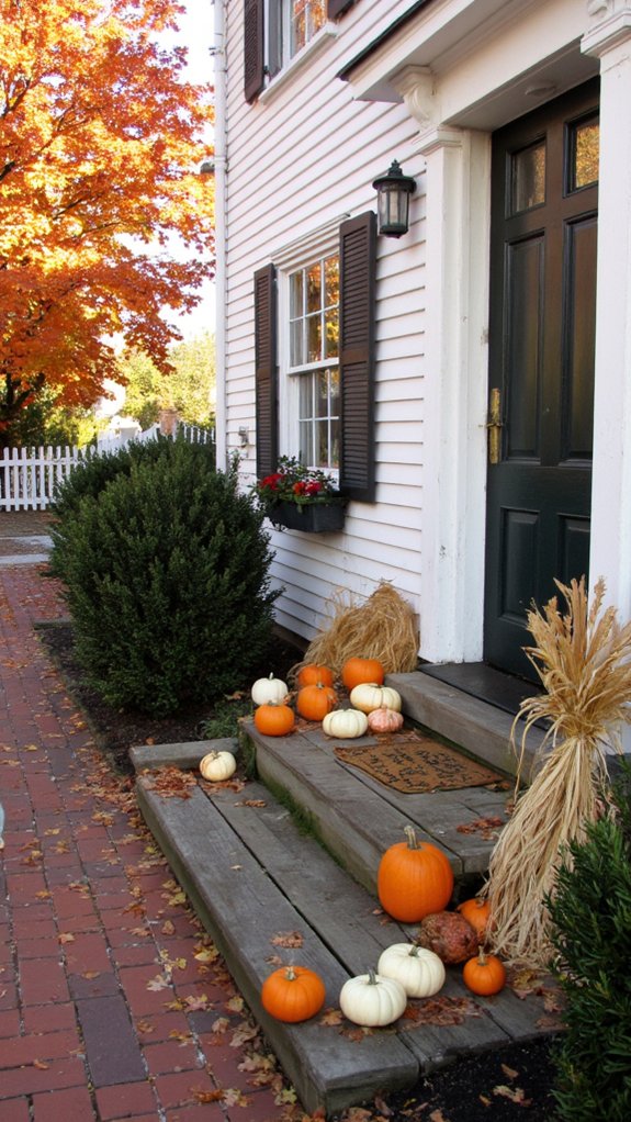 charming autumn pumpkin arrangement