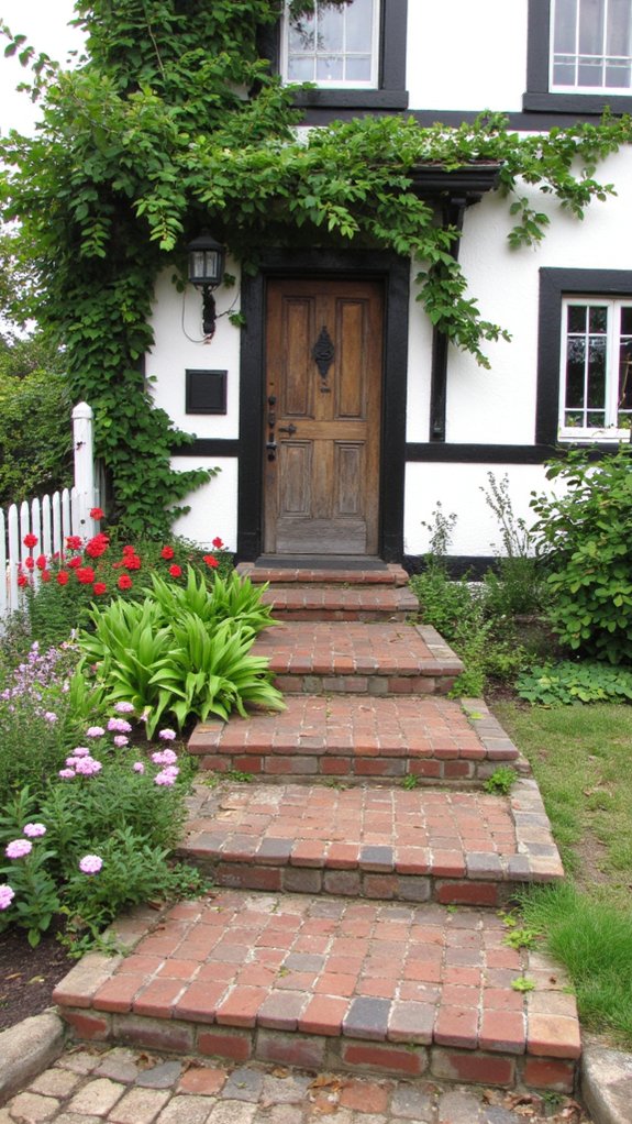 charming black trimmed cottage