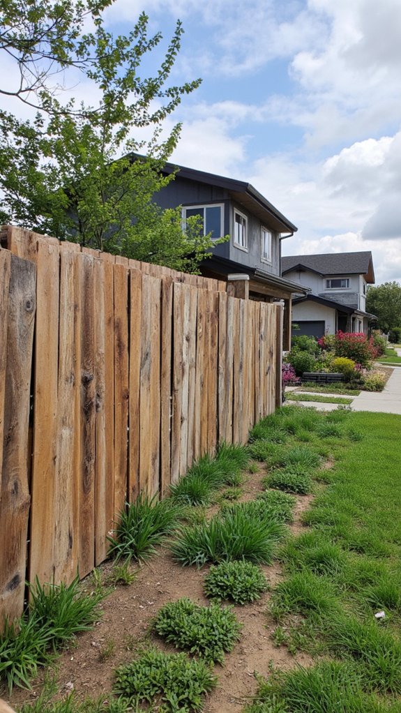 charming budget friendly pallet fences