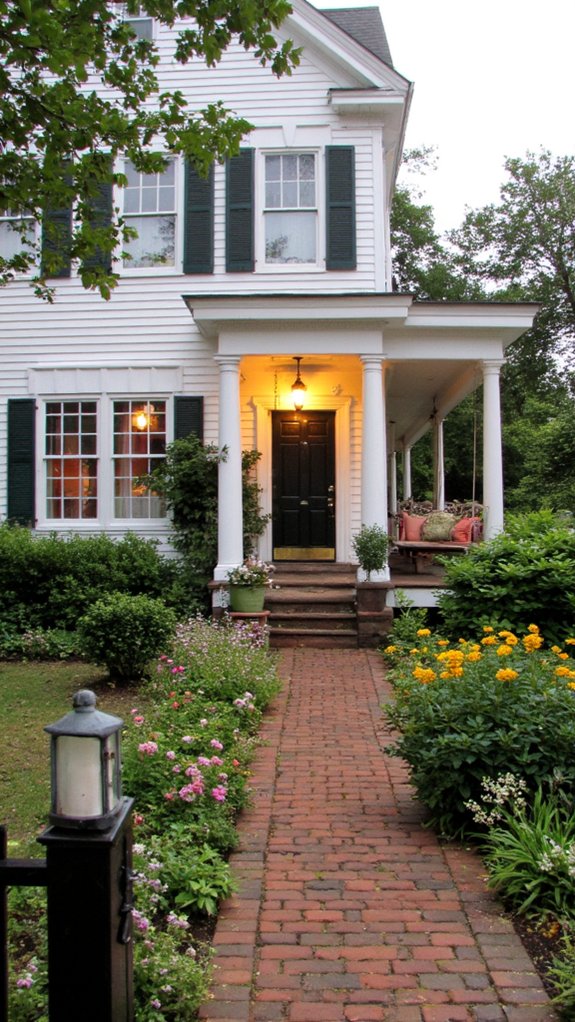 charming classic lantern outdoor lighting